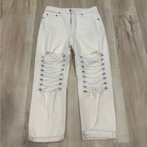 Carmar Cream Denim Pants